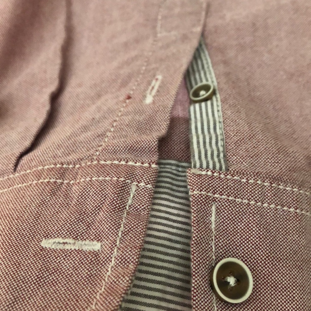 Red Button Down - Picture 5 of 7